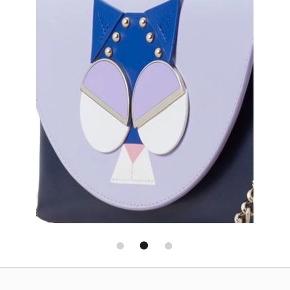 RARE *HOST PICK* Kate Spade NY Spademals Smitten Kitten wallet on chain - Picture 10 of 11